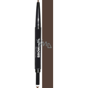 Maybelline Brow Satin Smoothing 2v1 ceruzka a tieň na obočie 02 Medium Brown 0,71 g