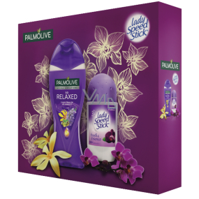 Palmolive Relax sprchový gel 250 ml + Lady Speed Stick Black Orchid, kozmetická sada