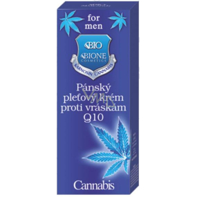 Bion Cosmetics for Men Cannabis Q10 pleťový krém proti vráskam pre mužov 40 ml