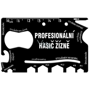 Albi Multináradie do peňaženky Profesionálny hasič smädu 8,5 cm x 5,3 cm x 0,2 cm