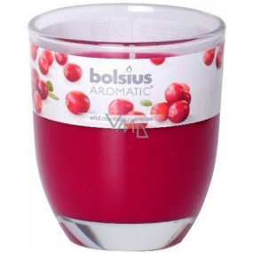 Bolsius Aromatic Wild Cranberry - Divoká Brusnica vonná sviečka v skle 70 x 80 mm 290 g, doba horenia 35 hodín
