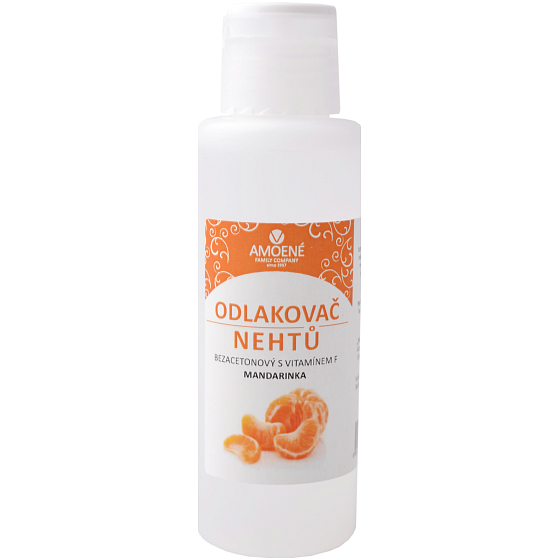 Amoena Mandarínka a vitamín F bezacetónový odlakovač na nechty 100 ml