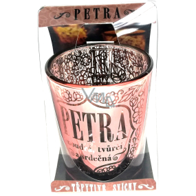 Albi Trblietavý svietnik zo skla na čajovú sviečku PETRA, 7 cm