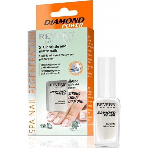 Reverz Diamond Power vyživujúce lak na nechty 10 ml