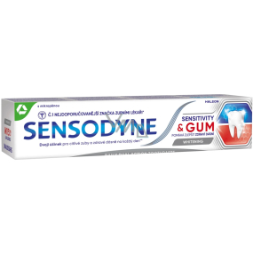 Sensodyne Sensitivity & Gum Whitening bieliaca zubná pasta na ochranu zubov a ďasien jemne bieli citlivé zuby 75 ml