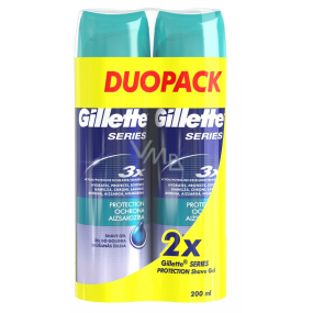 Gillette Series Protection gél na holenie pre mužov 2 x 200 ml, duopack