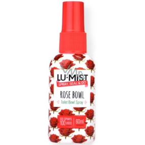 Lu-Mist Rose Bowl sprej do záchodovej misy osviežovač, rozprašovač 100 použití 60 ml