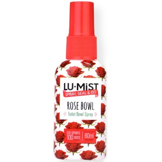 Lu-Mist Rose Bowl sprej do záchodovej misy osviežovač, rozprašovač 100 použití 60 ml