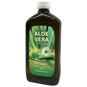 Biomedica Aloe Vera 99,55% prírodná šťava s kúskami dužiny, doplnok stravy 500 ml