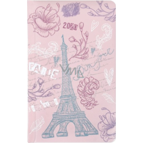 Albi Diár 2020 vreckový týždenný Eiffelova veža 15,5 x 9,5 x 1,2 cm