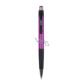 Spoko Guľôčkové pero, modrá náplň, fialové 0,5 mm