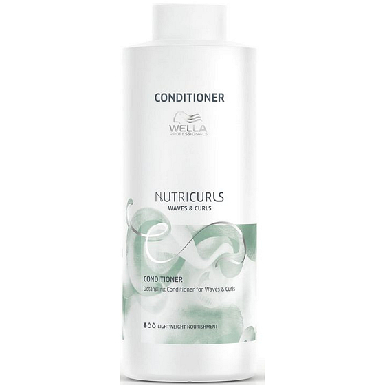 Wella Nutricurls Waves & Curls Výživný kondicionér 1000 ml maxi