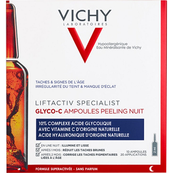 Vichy Liftactiv Specialist Glyco-C sérum na rôzne typy hyperpigmentácie v ampulkách 10 x 2 ml