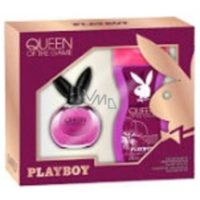 Playboy Queen of The Game toaletná voda pre ženy 40 ml + sprchový gél 250 ml, darčeková sada pre ženy