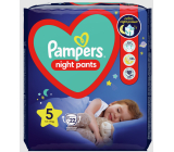 Pampers Night Pants veľkosť 5, 12 - 17 kg plienkové nohavičky 22 ks