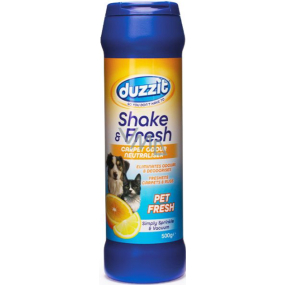 Duzzit Shake & Fresh Pet Lemon - Citrónová vôňa na odstránenie zápachu domácich zvierat 500 g
