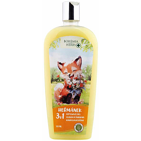 Bohemia Gifts Herbs Harmanček 3v1 sprchový gél, šampón a pena do kúpeľa pre deti 500 ml