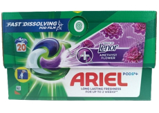 Ariel +Touch Of Lenor Amethyst Flower gélové kapsuly pre dlhotrvajúcu sviežosť 20 kusov