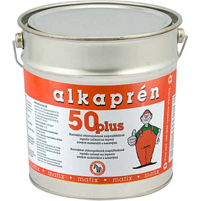 Alkaprén 50 plus, beztoluenové kontaktné lepidlo, na gumu, kov, sklo, 5 l