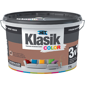 Het Klasik Color maliarska farba, 0277 hnedá, 4 kg