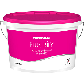 Supermal Plus biely pre vnútorné nátery, 7,5 kg Supermal Plus biely pre vnútorné nátery, 7,5 kg