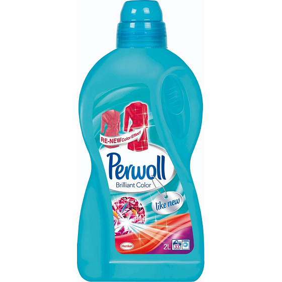 Perwoll Brilliant Color tekutý prací gél na farebnú bielizeň 2 l