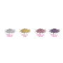 Dermacol Star Choice Shiny Glitters Trblietky na oči Odtieň 4 fialová 2 g