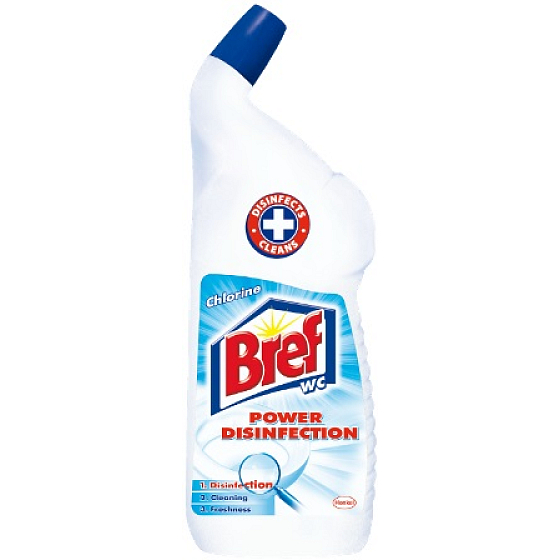 Bref Power Disinfection Gel Chlorine dezinfekčný WC čistič 750 ml