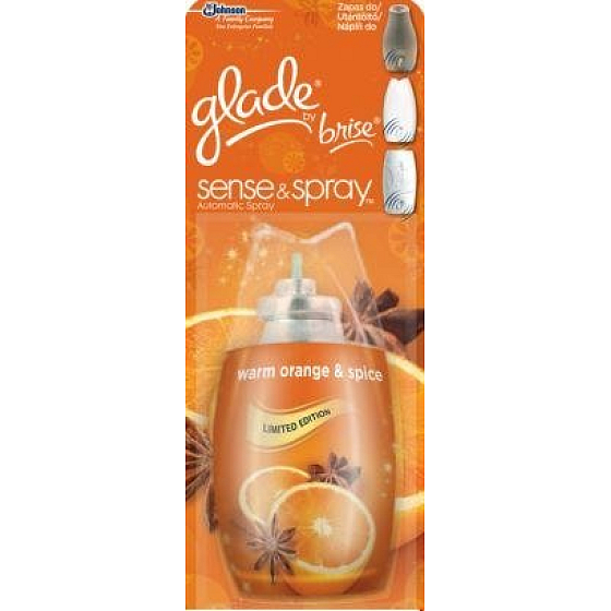 Glade Sense Pomaranč a Korenie osviežovač vzduchu náhradná náplň 18 ml sprej