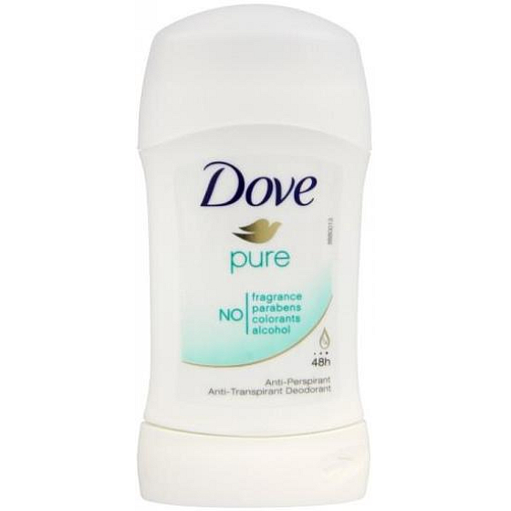 Dove Pure antiperspirant dezodorant stick pre ženy 40 ml