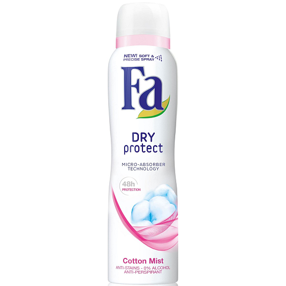 Fa Dry Protect Cotton Mist antiperspirant dezodorant sprej pre ženy 150 ml