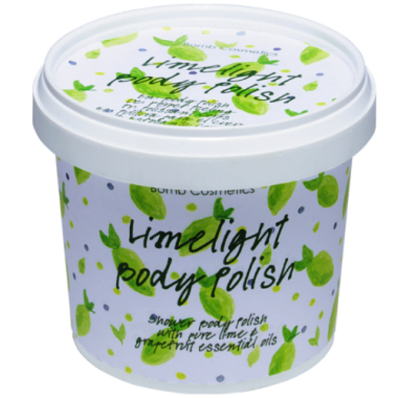 Bomb Cosmetics Limetka - Limelight Prírodný telový peeling 375 g