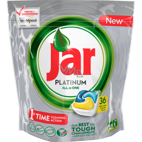 Jar Platinum All in One Lemon Kapsule do umývačky riadu 36 kusov