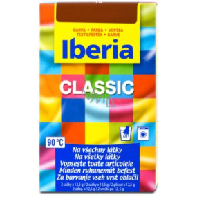 Iberia Classic Farba na textil tmavo hnedá 2 x 12,5 g