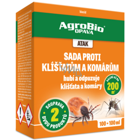AgroBio Atak Sada proti kliešťom a komárom 100 + 100 ml