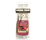 Yankee Candle Black Cherry - Zrelé čerešne Classic vonná visačka do auta papierová 12 gx 3 kusy