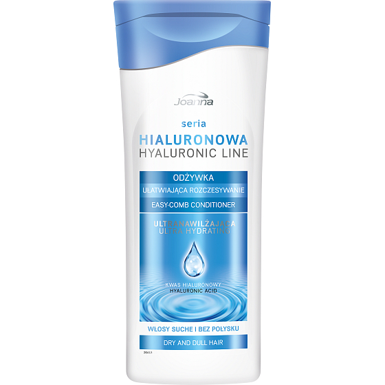 Joanna Hyaluronic Line kondicionér s kyselinou hyalurónovou na suché vlasy bez lesku 200 g
