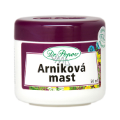 Dr. Popov Arniková masť na akné, odreniny, mozole, regeneráciu svalov a kĺbov 50 ml