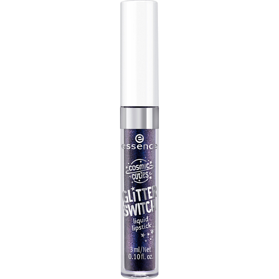 Essence Cosmic Cuties Glitter Switch tekutý rúž 05 Glitzy Blue 3 ml