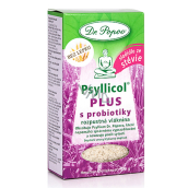 Dr. Popov Psyllicol Plus s probiotikami, rozpustná vláknina, napomáha správnemu vyprázdňovanie, navodzuje pocit sýtosti 100 g