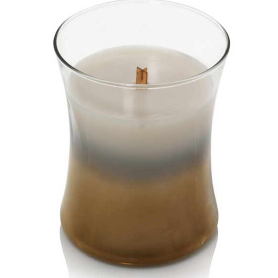 WoodWick Floral Nights Smoked Jasmine - Dymový jazmín vonná sviečka s dreveným knôtom a viečkom sklo stredná 275 g Limited 2019
