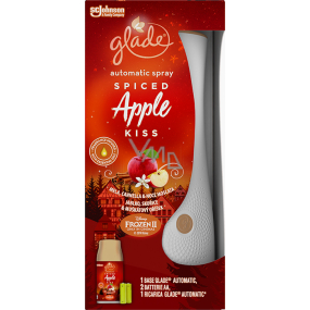 Glade Spiced Apple Kiss s vôňou jablka, škorice a muškátového orieška automatický osviežovač vzduchu 269 ml