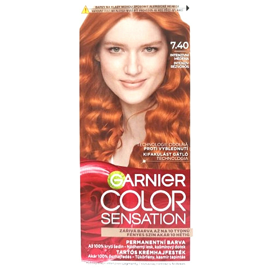 Garnier Color Sensation farba na vlasy 7.40 Intenzívna medená