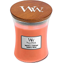Woodwick Tamarind & Stonefruit - Tamarind a kôstkovice vonná sviečka s dreveným knôtom a viečkom sklo stredná 275 g