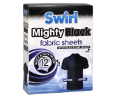 Swirl Mighty Black Čierne prádlo obrúsky do práčky 12 kusov