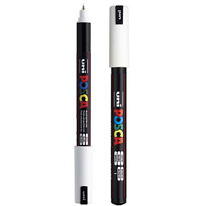 Posca Univerzálny akrylový popisovač 0,7 mm biely PC-1MR