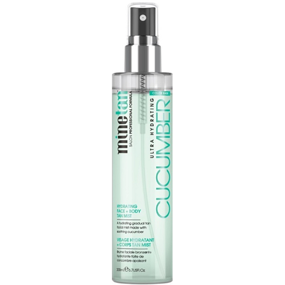MineTan Cucumber Hydrating Face & Body Mist hydratačný sprej pre postupné opálenie 200 ml