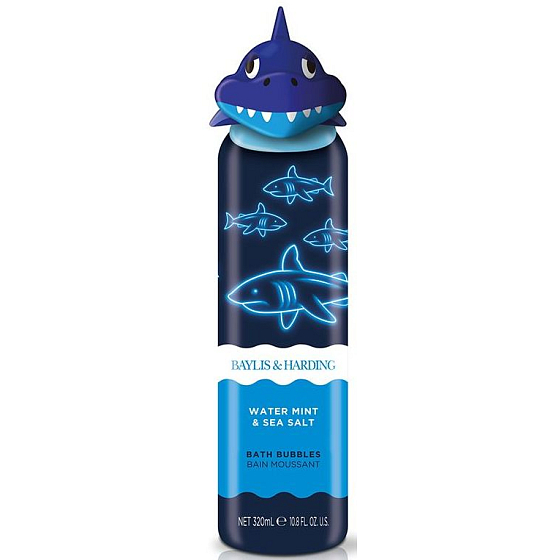 Baylis & Harding Kids Shark pena do kúpeľa s gumovým žralokom 320 ml