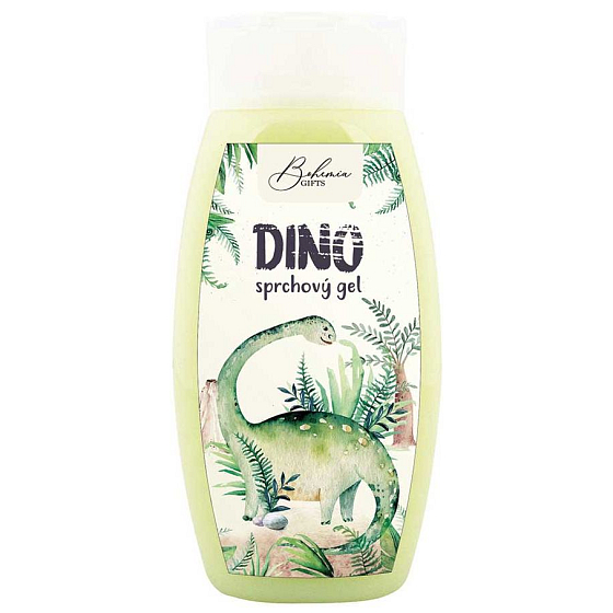 Bohemia Gifts Kids Dino sprchový gél pre deti zelený 250 ml