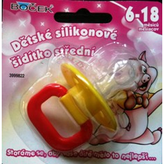 Boček Silikónové cumlík stredná 6 - 18 mesiacov